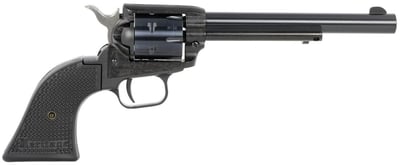 Heritage Rough Rider 22 LR 6 Shot, 6.50" Black Steel Barrel, Black Zinc Alloy Frame, Black Cylinder, Black Polymer Grip, Hammer/Thumb Safety, Exposed Hammer - $100