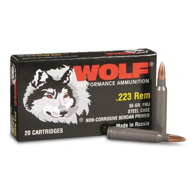 Wolf Polyformance .223 Remington FMJ 55 Grain 20 Rounds - $9.49 (Buyer’s Club price shown - all club orders over $49 ship FREE)