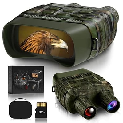 GTHUNDER Digital Night Vision Goggles Infrared Binoculars for Total Darkness FHD 1080P 32GB Memory Card - $159.99 with clipped coupon (Free S/H over $25)