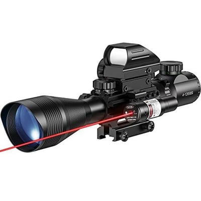 MidTen Combo 4-12x50EG Dual Illuminated Optics & IIIA/2MW Laser Sight & 4 Holographic Reticle Red/Green Dot Sight & 20mm Scope Mount - $47.99 w/code "W2VHZ6PO" + 15% off coupon (Free S/H over $25)