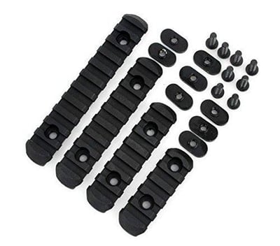 DL SUPPLY Advanced Tactical Polymer Rail Sections Set for MOE Hand Guards BLACK - $9.98 shipped (Free S/H over $25)