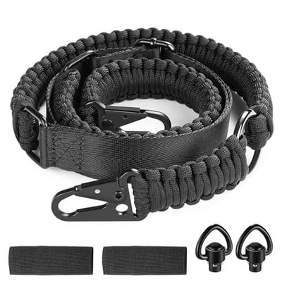 EZshoot Two Point 550 Paracord Sling Adjustable Strap with Metal Hook and Solid Swivels - $9.49 w/code "VBHRKIXV" (Free S/H over $25)