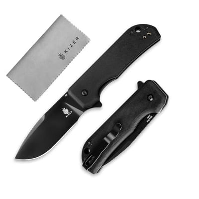 Kizer Nice Guy Pocket Folding Knife, 2.84” D2 Steel Blade knives, G10 Handle Small EDC Knife, Liner Lock Flipper - $27.52 + FREE Shipping