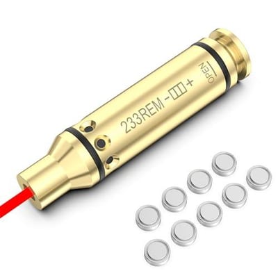 Tipfun 223 5.56mm Bore Sight 223 Bore Sighter Red Dot Boresighter Laser Sight with Batteries - $7.19 After Code:"KSEQ4202" (Free S/H over $25)