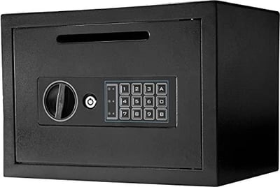 BARSKA Compact 0.57 Cubic Ft Digital Multi-User Keypad Security Business Depository Drop Safe with Front Load Drop Box - $109.39 (Free S/H over $25)