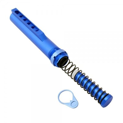 AR-15 M4 Six Position Buffer Tube Kit / Mil-Spec / Blue - $44.95