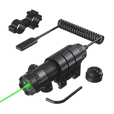 Pinty Hunting Rifle Green Laser Sight Dot Scope Adjustable with Mounts - $14.99 w/ code "X25THQAQ" (Free S/H over $25)