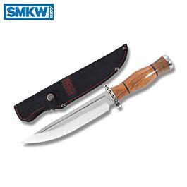 Frost Cutlery Sharps Cutlery Hunter Stainless Steel Blade Brown Wood Handle - $14.99 (Free S/H over $75, excl. ammo)
