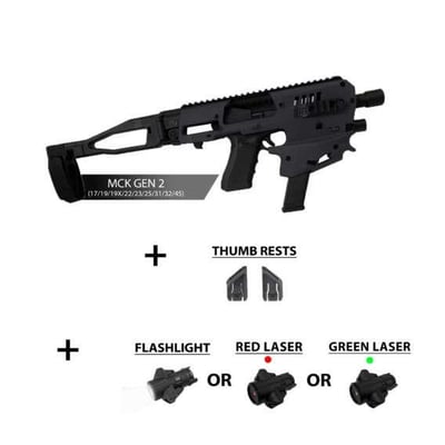 MCK GEN 2 Micro Conversion Kit + Flashlight + Thumb Rests - $379 (Free S/H over $150)