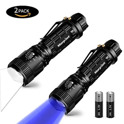 1Pcs UV Flashlight 1Pcs Tactical Flashlight, 2Pcs Mini Handheld Flashlight Set, Pet Dog Urine Detector Ultra - $7.88 (Free S/H over $25)