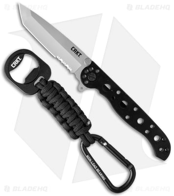 CRKT Carson M16-10S Tanto Flipper Knife + Bottle Opener (3" Bead Blast Serr) - $19.99 (Free S/H over $99)