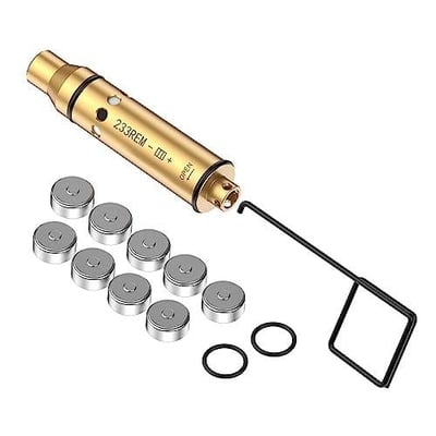 Theopot Red Laser Bore Sight 223 5.56mm Rem Gauge with Chamber Extractor Tool and 3 Sets Batteries - $6.99 After Code:"ICFWAIQJ" (Free S/H over $25)