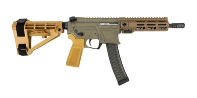 PSA Sabre AR-V 8" 9mm Pistol w/ SBA4 Brace, Moss Green - $1199.99 