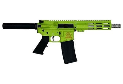 GLFA AR15 Pistol .223 Wylde 7.5" S/S BBL Zombie Splatter - $593.67