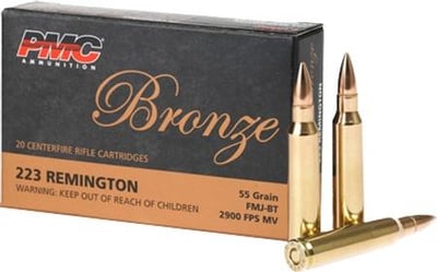 PMC BRZN 223REM 55GR FMJ-BT 20 - $8.99