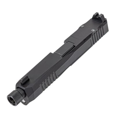 PSA Dagger Complete RMR Slide Assembly with Threaded Barrel, Extreme Carry Cut, Ameriglo Lower 1/3 Co-Witness Sights, Black DLC - $199.99