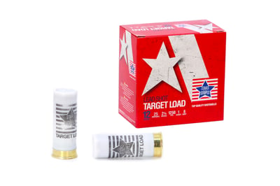 Stars and Stripes 12 Gauge Ammunition Target Loads CT12875 2-3/4” 7.5 Shot 250 rounds CT12875 - $109.99  ($8.99 Flat Rate Shipping)