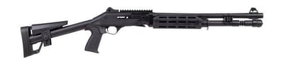 Panzer Arms M4 SPEED PRO Tactical 12 Gauge 18.5" 5rd Semi-Auto Shotgun, Black - $599.99 