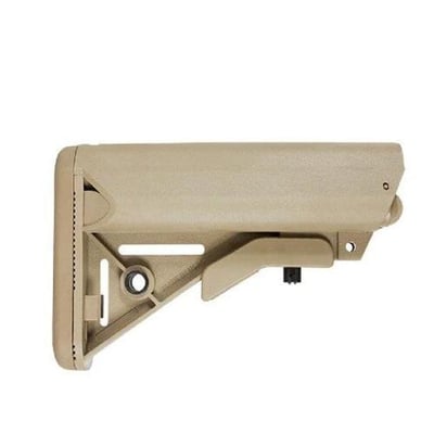 NBS SOPMOD Mil-Spec Adjustable AR-15 Stock w/ Battery Storage - Tan - PS-ST7T - $29.95 (FREE Shipping over $50)