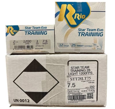 RIO STAR TEAM 12GA 2-3/4IN 7.5 Shotgun Shells 250rd Case - $79.99