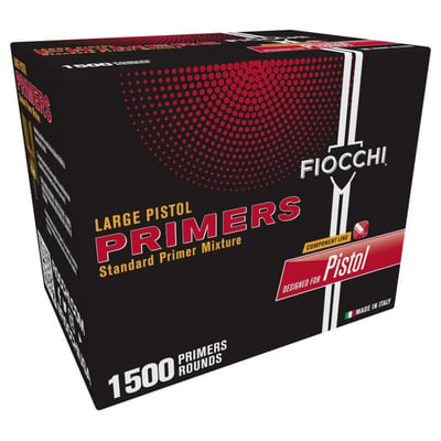 Fiocchi Large Pistol Primers 1500/ct - $79.99