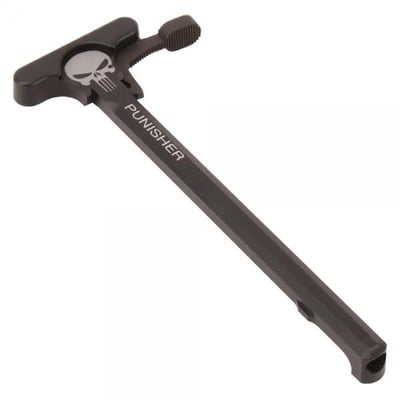 AR-15 Tactical Charging Handle Oversized Latch / PUNISHER Engraving - $19.95