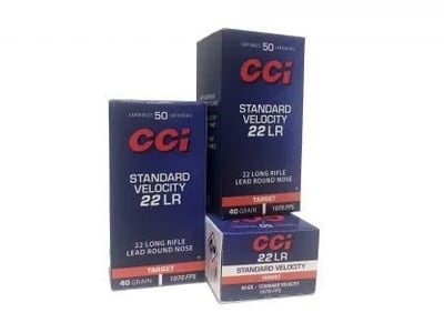 CCI 35 .22LR Standard Velocity 40 Grain Lead Round Nose, 50rds per box - $4.75