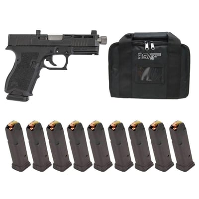 PSA Dagger Compact SW4 RMR Pistol With Stainless Threaded Barrel & Co-Witness Sights, Black With 10-15rd Magazines and PSA Pistol Case - $399.99