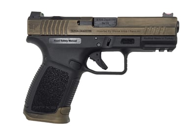 G-Force RPX9 Exodus Tactical Black / Bronze 9mm 4.02" Barrel 15-Rounds - $289.99 ($19.99 S/H on Firearms / $15.99 Flat Rate S/H on ammo)