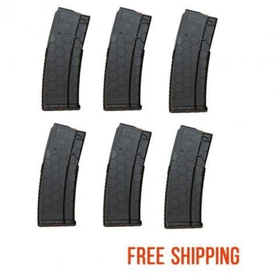 6 Pack of Hexmag Series 2 AR-15 .223/5.56 30-Round Magazine - $49.99