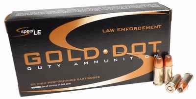 Speer Gold Dot LE Duty 9mm Luger Ammo 147 Grain Jacketed Hollow Point 500 Rounds - $325 (Free S/H)