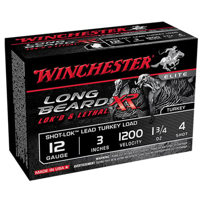 Winchester, Long Beard XR Turkey, 3" Shot Shells, 10 Rounds - $18.58 (Buyer’s Club price shown - all club orders over $49 ship FREE)