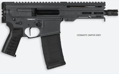 CMMG Dissent Mk4 5.7X28mm, 6.5" Barrel, Sniper Grey, 32rd - $1399 