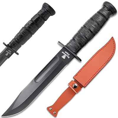 Snake Eye Tactical Heavy Duty Fixed Blade-Hunting Camping & Outdoor Knife (BKPB) - $12.49 + FREE Shipping