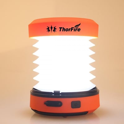 ThorFire LED Camping Lantern Hand Crank USB Rechargeable Mini Flashlight Torch Light - $9.99 + FS over $49 (Free S/H over $25)