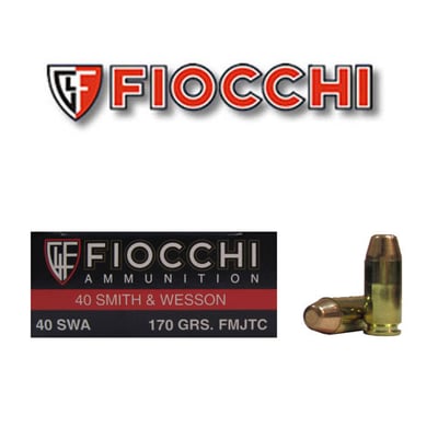 Fiocchi .40 S&W 170-gr. FMJ 50 Rnds - $20.89 (Buyer’s Club price shown - all club orders over $49 ship FREE)