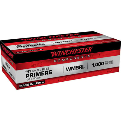 WINCHESTER - #41 Small Rifle 5.56 NATO Military Primers 1,000/Box - $49.99 ($0 Hazmat Fee) 