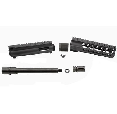 9mm 'Stinger Series' **BLACK** 7.5" - 8.5" UPPER Nitride Kit / 1:10 Twist / 7" KEYMOD Handguard - $129.99 