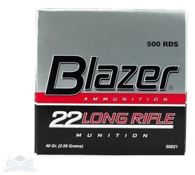  CCI Blazer .22 Long Rifle 40gr Solid Ammunition 500rds (10 Boxes of 50) - $39.99 