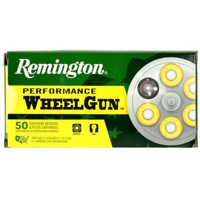 Remington Performance WheelGun 148 gr Targetmaster Lead WC Match .38 Spl Ammo, 50/box - RPW38S3 - $29.99