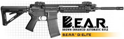 B.E.A.R. GI Elite With Sights Gas Impingement 5.56mm 16.1" Barrel, Black Collapsible Stock Forward Assist 30 Round - $1399