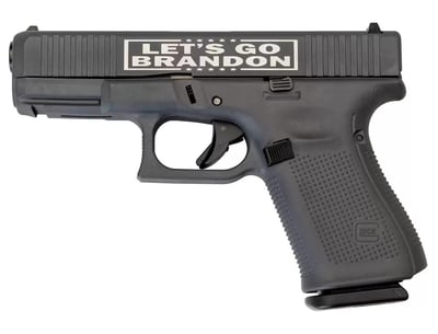 Glock 19 Gen5 9mm 4.02" Barrel "Let's Go Brandon" FS Gray 15rd - $489 (Email price) 