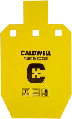 Caldwell High Caliber AR500 Steel Targets 3/8 Inch Thickness, Rifle Rated (33% IPSC) with Hanging Options (Sold Separately) - $31.41 + FREE Shipping
