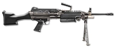 FNH M249S 5.56 STD BLK SEMI-AUTO BELT-FED RIFLE (M249 SAW REPLICA) - $9499.00 (Free S/H on Firearms)