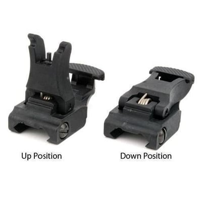 Front and Rear Sight for AR-15 M16 Flat Top Rifles Low Profile Flip-Up Sight Set - $9.99 (Free S/H over $25)