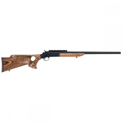 H&R Ultra Varmint Rifle 22-250 Remington Brk Open Act, 24 in Hvy BBL Brown Laminate/Thumb Hole Stock Blue - $357.99 (Free S/H on Firearms)
