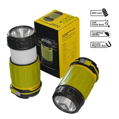 Ultra Bright Rechargeable Camping Hanging Led Lantern Flashlight Combo for Campers Tents Outdoo - $16.95 + FS over $49 (LD) (Free S/H over $25)