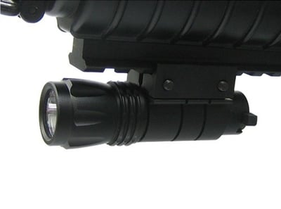 Pistol and Rifle Led Flashlight (3 Watt, 65 Lumens) with Weaver Mount + FSSS* - $15 (Free S/H over $25)