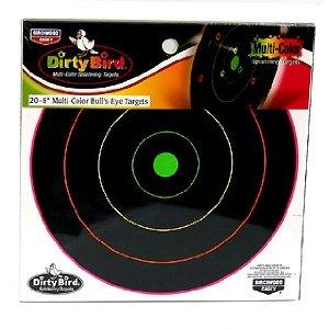 Dirty Bird Multi - Color 8" Target Sheets 20 - Pack - $6.79 + FS* (Free S/H over $25)