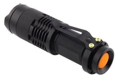 Mini 400 Lumens CREE Q5 LED Zoomable Adjustable Focus Flashlight Torch Waterproof - $3.65 shipped (Free S/H over $25)